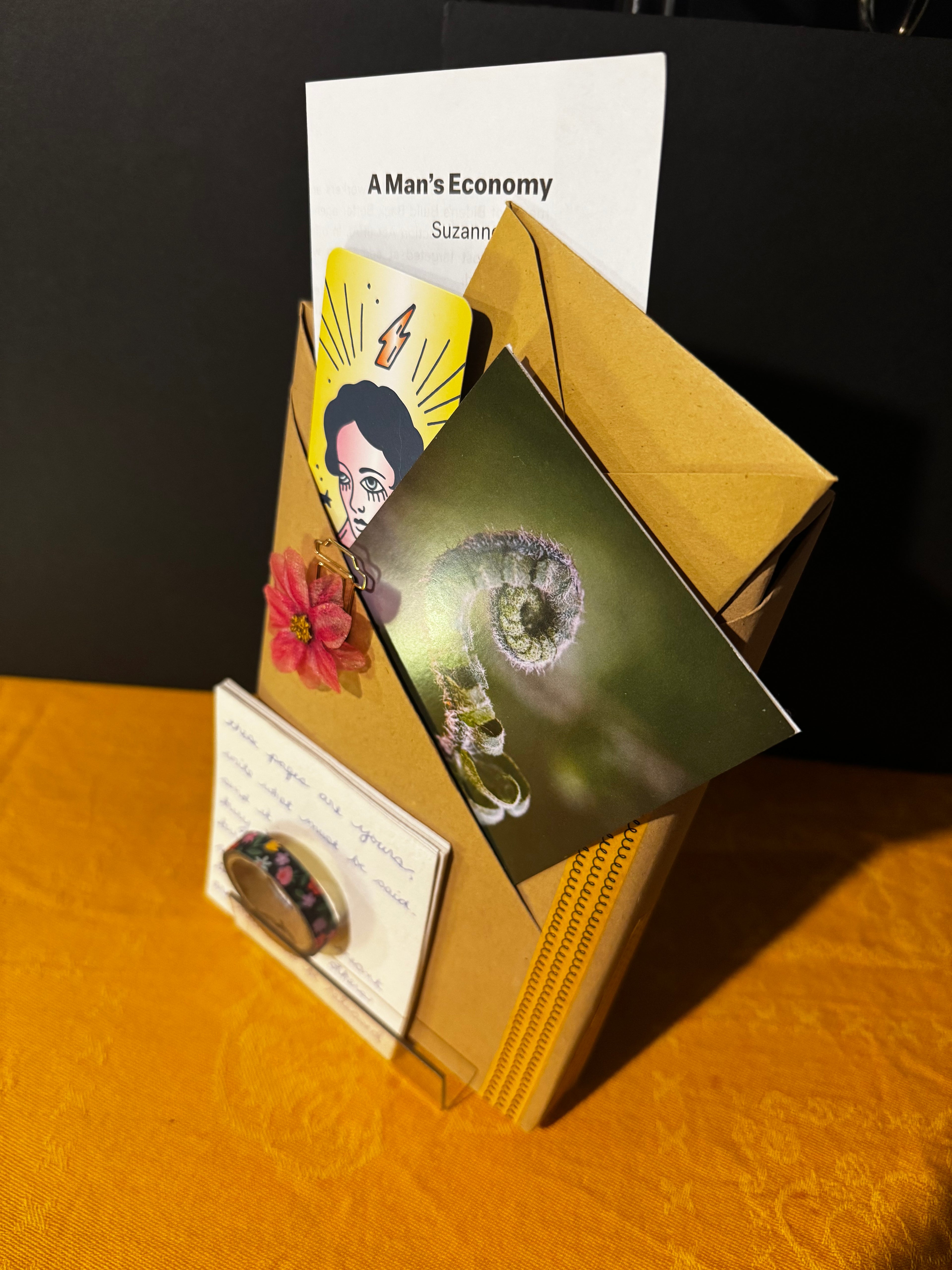 A secret book featuring floral items